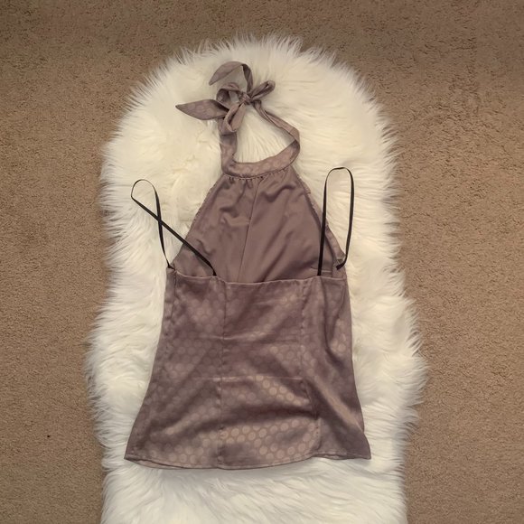 Goldish Halter Tied Top - Picture 2 of 3